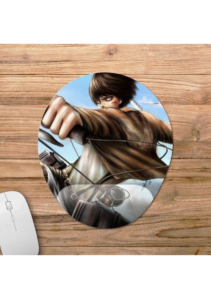 Attack On Titan Bilek Destekli Mousepad Model - 1 Oval fiyatları