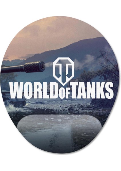 World Of Tanks Bilek Destekli Mousepad Model - 2 Oval