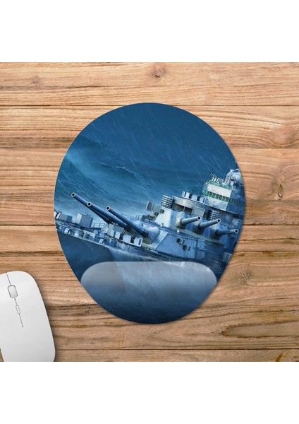 World Of Warships Bilek Destekli Mousepad Model - 5 Oval fiyatları