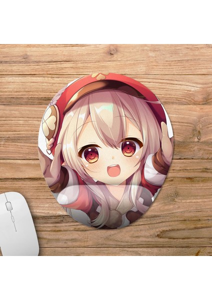 Klee - Genshin Impact Bilek Destekli Mousepad Model - 1 Oval fiyatları
