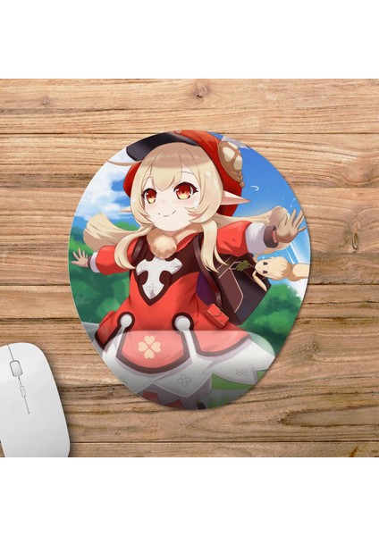 Klee - Genshin Impact Bilek Destekli Mousepad Model - 4 Oval fiyatları