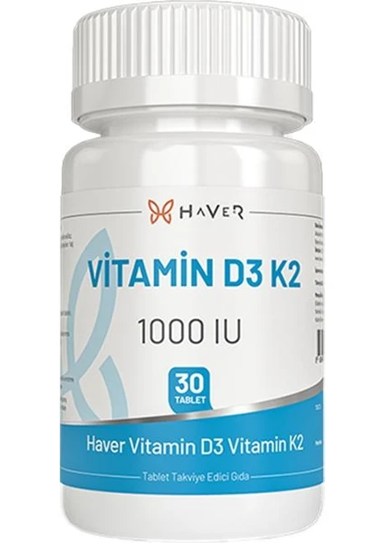 Vitamin D3 K2 30 Tablet