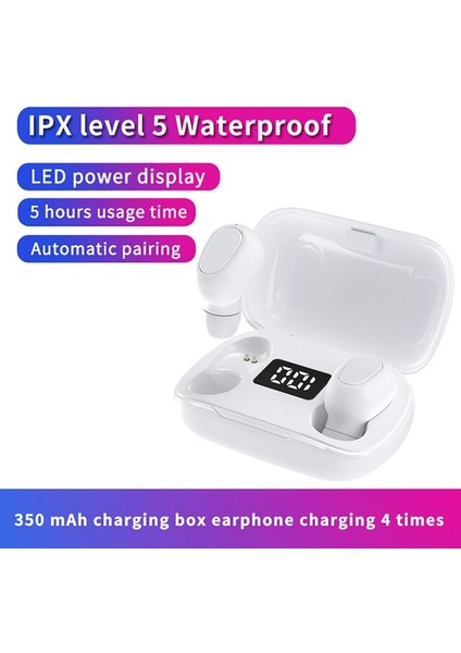 Spor Suya Dayanıklı Kulaklık Bluetooth 5.0 Kablosuz Kulaklık (Yurt Dışından)
