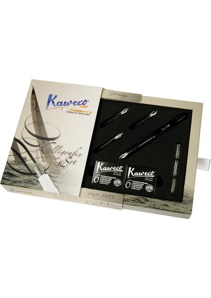 Kaligrafi Kalemi Kaweco Perkeo Set Siyah (229)