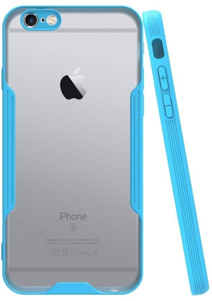 Apple iPhone 6 Tam Korumalı Renkli Kenarlı Parfe Kılıf Ekran Koruyucu