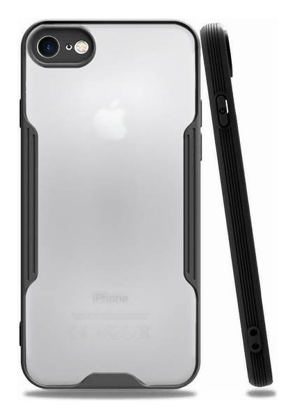 Apple iPhone 8 Tam Korumalı Renkli Kenarlı Parfe Kılıf Ekran Koruyucu