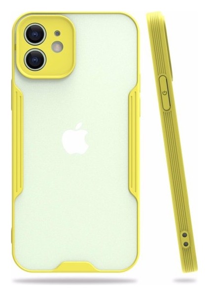 Apple iPhone 12 Tam Korumalı Renkli Kenarlı Parfe Kılıf Ekran Koruyucu