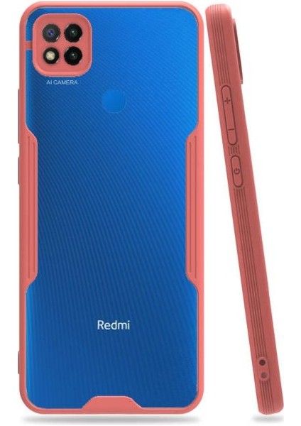 Xiaomi Redmi 9c Tam Korumalı Renkli Kenarlı Parfe Kılıf Ekran Koruyucu