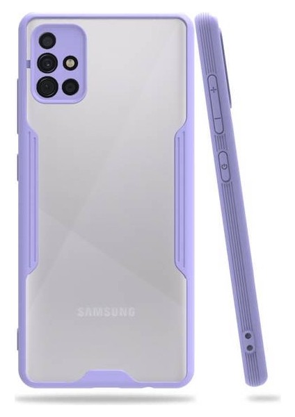Samsung Galaxy A71 Tam Korumalı Renkli Kenarlı Parfe Kılıf Ekran Koruyucu