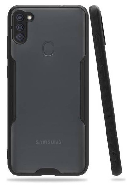 Samsung Galaxy M11 Tam Korumalı Renkli Kenarlı Parfe Kılıf Ekran Koruyucu