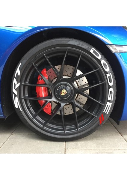 Dodge Srt Beyaz Kalıcı Lastik Yazısı Dodge Srt Sticker 8 Kit fiyatları
