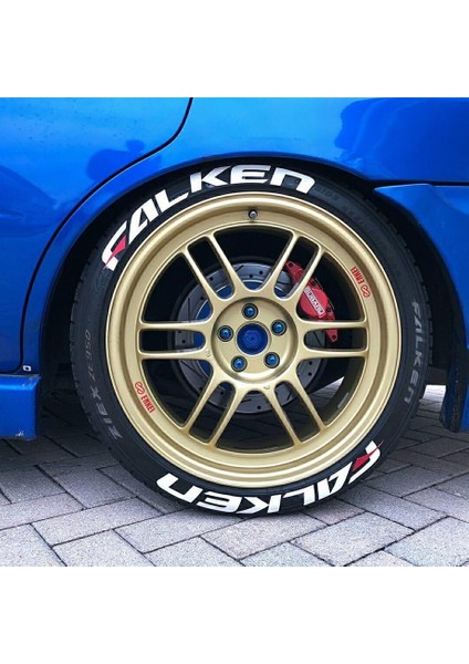 Falken Beyaz Kalıcı Lastik Yazısı Falken Sticker 8 Kit