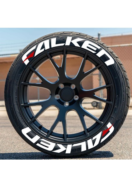 Falken Beyaz Kalıcı Lastik Yazısı Falken Sticker 8 Kit