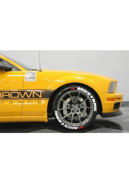 Mustang Beyaz Kalıcı Lastik Yazısı Mustang Sticker 8 Kit fiyatları