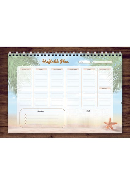 Express Planner A4 Haftalık Planlayıcı Tropical