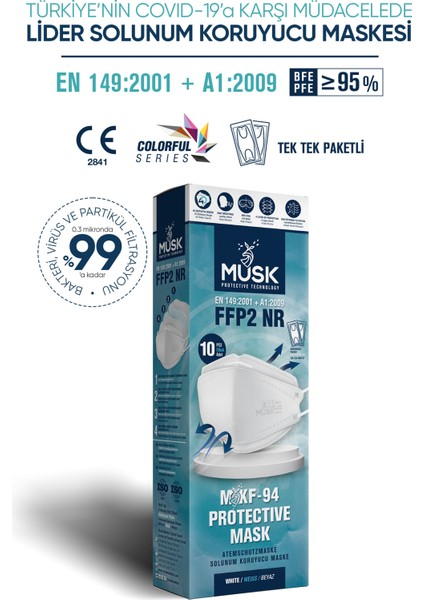 KF94 Kore Tipi FFP2 Maske 10 Adet