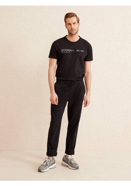Pamuklu Regular Fit Beli Lastikli Pantolon