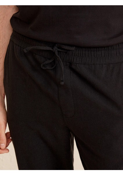 Pamuklu Regular Fit Beli Lastikli Pantolon