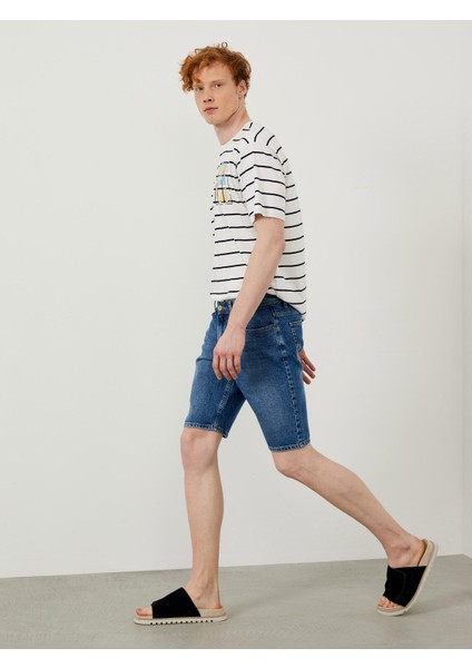 Pamuk Regular Fit Denim Şort