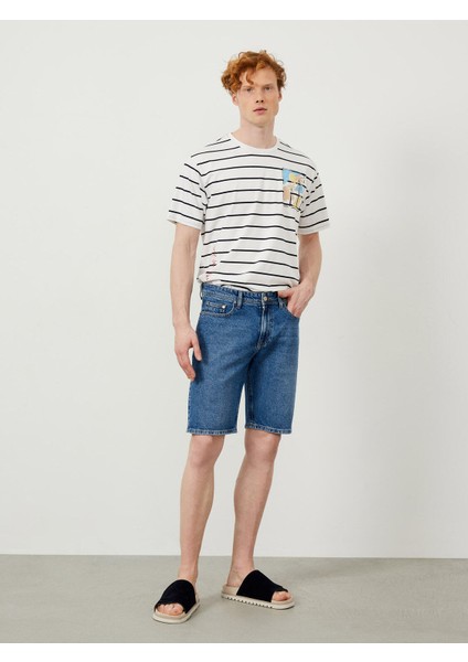 Pamuk Regular Fit Denim Şort