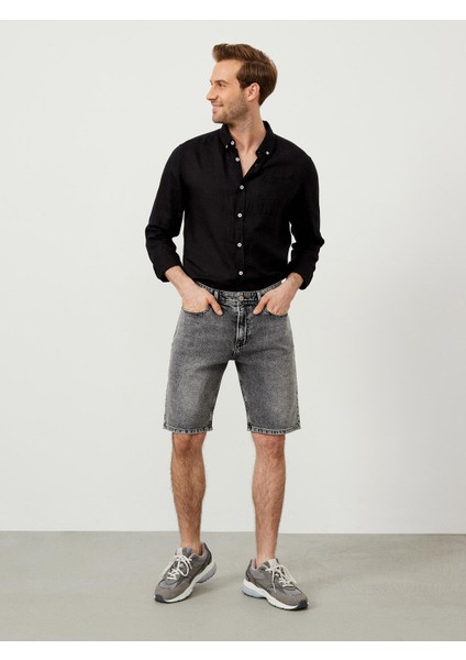 Pamuk Regular Fit Denim Şort