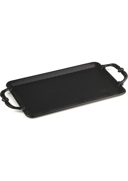 Şile Metal Tepsi Siyah