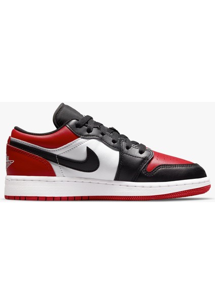 Jordan 1 Low Bred Toe 553560-612 Kadın Spor Ayakkabı
