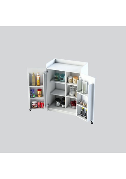 Mutfak Kiler Dolabı Beyaz Asra Trend Mk-08 fiyatları
