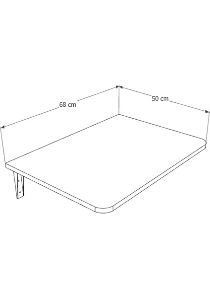 Dmm-16 Duvara Monte Masa Çalışma Yemek Masası Duvardan Açılan Montaj Monteli Masa