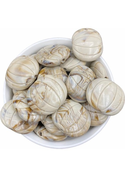 Iri Krem Karamel Boncuk (10 Adet) fiyatları