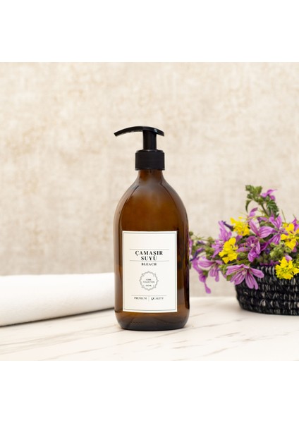 Amber Beyaz Etiketli Çamaşır Suyu Şişesi 500 ml