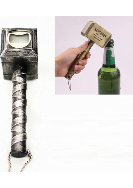 Çekiç Şekeri Yaratıcı Manyetik Bira Şarap Şişesi Açıcı Bronz (Yurt Dışından)