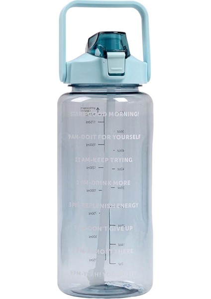 Taşıma Saplı Motivasyonel Zaman Işaretli Su Şişesi (Yurt Dışından)