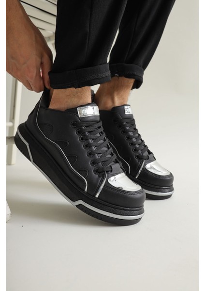 12chekich Chekich CH183 St Erkek Ayakkabı Siyah/gümüş