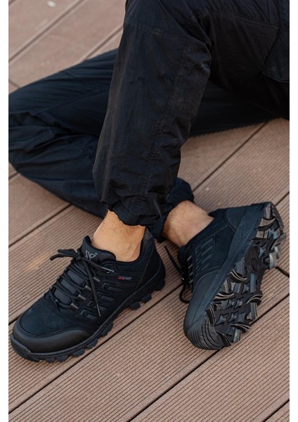 Imershoes Günlük Siyah Erkek Bot Kürklü Fermuarlı ve Bağcıklı Burun ve Topuk Koruma 36-47 Numara X5-X6