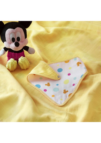 Disney Mickey Pamuk Lisanslı Müslin Bandana