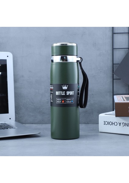 Dış Mekan Taşınabilir Termos 800 ml Mavi (Yurt Dışından)