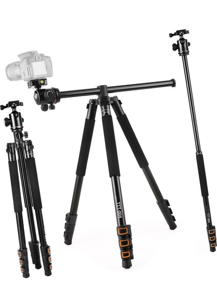 200CM / 78.7 Inç Alüminyum Alaşımlı Kamera Tripod Monopod,(Yurt Dışından)