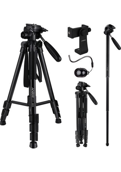 TTT-003 2'si 1 Arada Fotoğraf Tripod Monopod(Yurt Dışından)