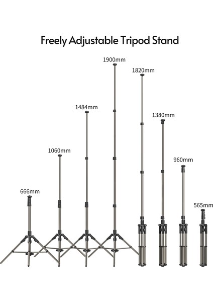 Taşınabilir Alüminyum Video Tripod 190CM / 75IN(Yurt Dışından)