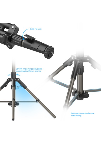 Taşınabilir Alüminyum Video Tripod 190CM / 75IN(Yurt Dışından)