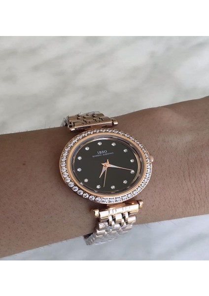 Rosegold Zarif Şık Taşlı Kaliteli Kadın Kol Saati