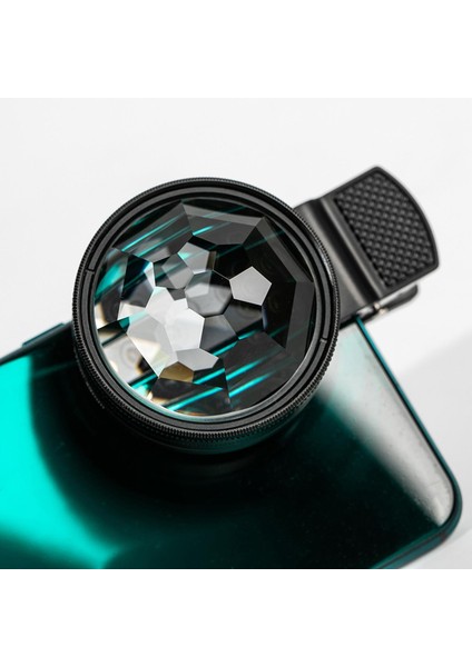 49mm Klipsli Kaleidoscope Kamera Lens Filtresi - Siyah (Yurt Dışından)