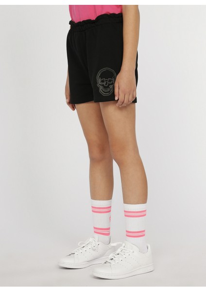 Baskılı Siyah Şort modelleri