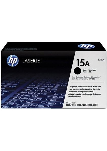 Hp 15A C7115A Siyah Toner Laserjet 1200/3300