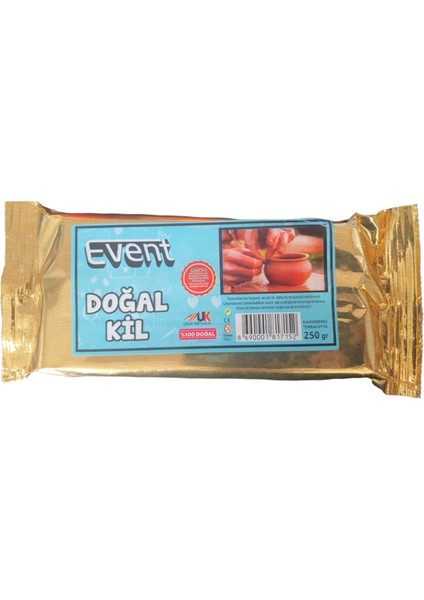 Doğal Kil Seramik Hamuru 250GR Kahverengi