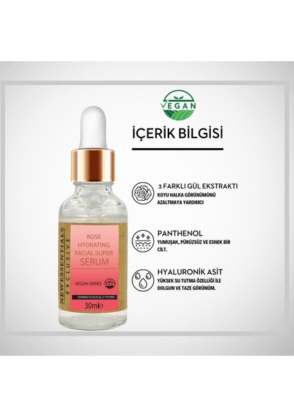 New Essentials Gül Özlü Koyu Halka ve Göz & Yüz Bakım Serumu