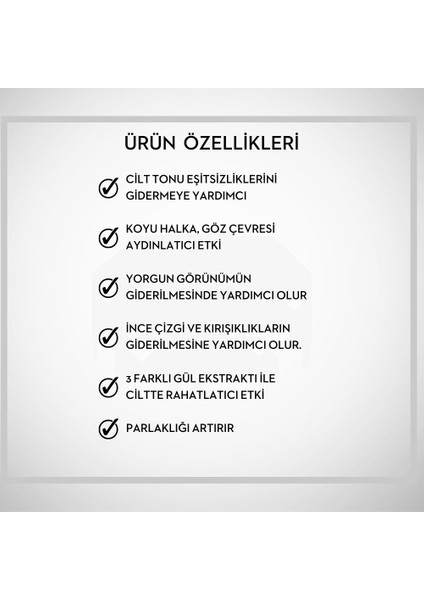 New Essentials Gül Özlü Koyu Halka ve Göz & Yüz Bakım Serumu