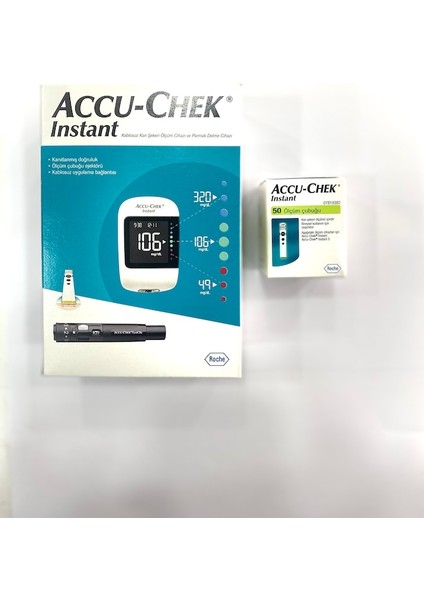 Accu-Chek Instant Seker Ölçüm Cihazı +50 Test Strip