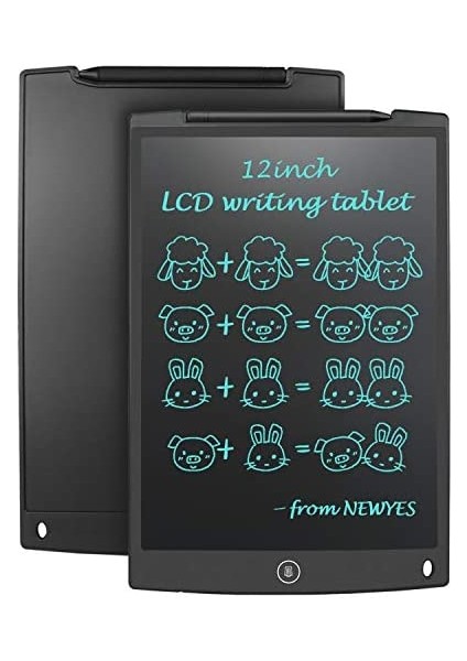 12 Inc Writing LCD Grafik Dijital Kalemli Çizim Tableti Yazı Tahta Not Yazma Eğitim Tableti